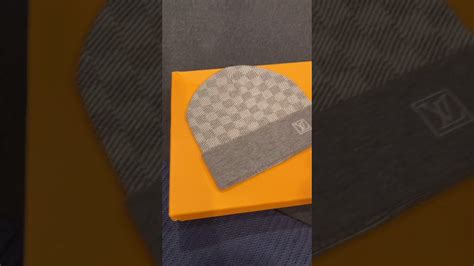 fake lv beanie vs real